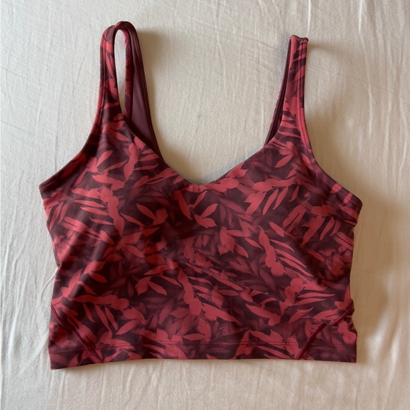 Lululemon align tank spray leaf fireside red multi - Picture 1 of 5
